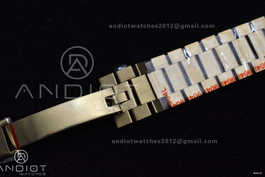 Dial DayDate Bracelet YG Markers On Tungsten White Steel A2836 40 GMF V2 President Stick 904L Weighted 0223